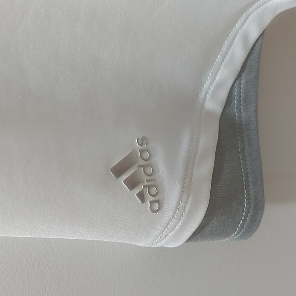 Brand New Adidas Brand Women's Tanktop -White with Silver Trim - Picture 3 of 4